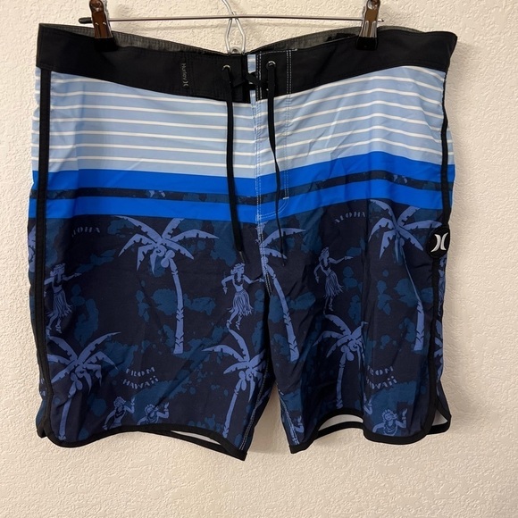 Hurley phantom aliphatic twist board shorts swim trunks mens size 36 - Picture 1 of 6